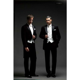 Black Broad Shoulder With A Line On The Back Groom Cravats & Cummerbunds