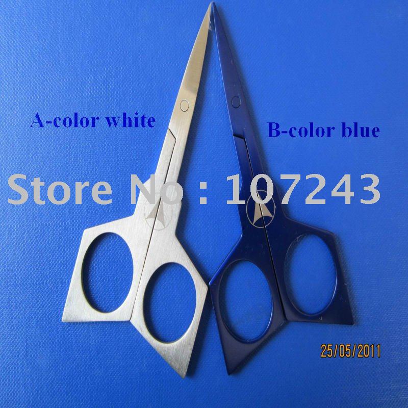 Stainless Steel Cosmetic Manicure Eyebrow Makeup Scissors in Rocket Design