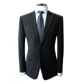 Broad Shoulder Black With Two Buttons Groom Cravats & Cummerbunds