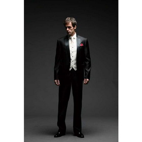 Complete Designer Delicate and Windproof Classical White Color Groom Ties