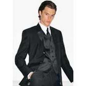 Black Broad Shoulder Long Sleeve Groom Cravats & Cummerbunds