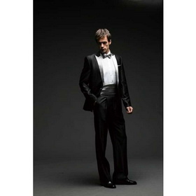 Black Long Sleeve With Three Buttons Groom Ties, Cravats & Cummerbunds