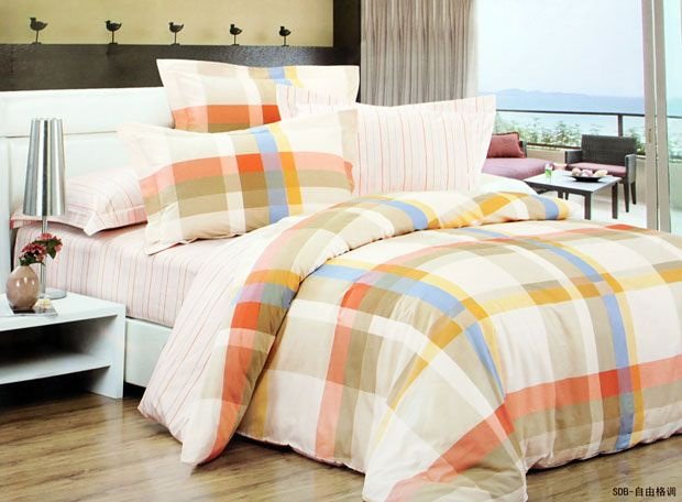 100% Wool Printed Pattern Style Check Pattern Cushion
