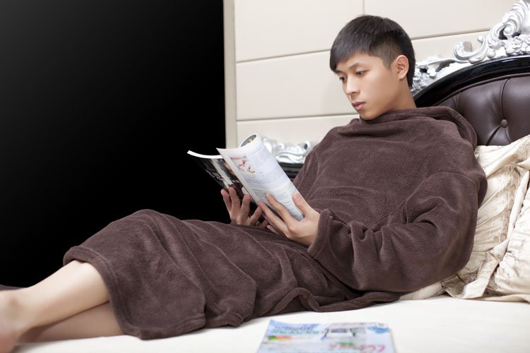 Sleeves TV Dianle 9308336799 Dobby Coral Gray Blanket