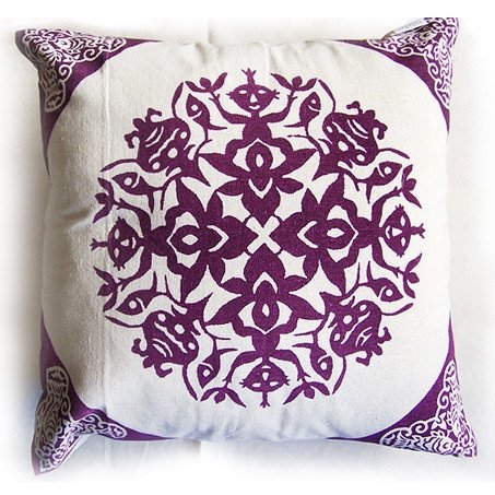 Purple Color Cotton Canvas Anti-Decubitus Cushion