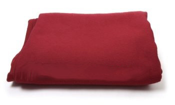 Pure Silk Red Square Shape Blanket