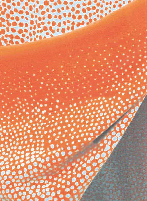 Orange With Many Small Dots Square Shape Blanket