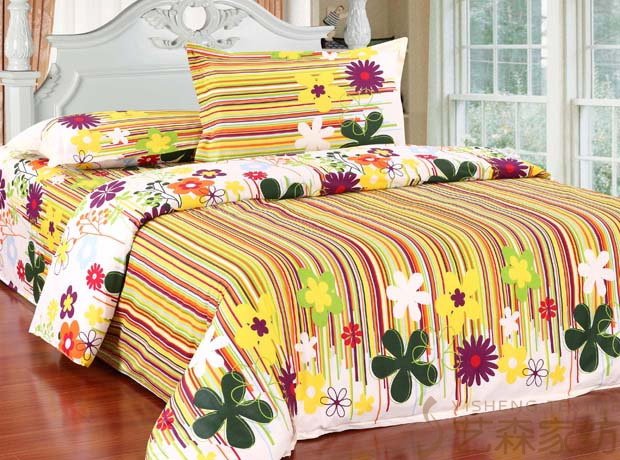 Colorful Straps Flowers Pattern Home Soft Loading Cushion