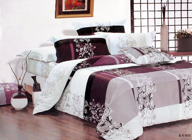 Bedspreads Coverlets 100% Wool 4Pcs Set Elegant Cushion