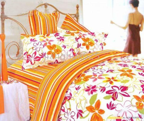 Thick cotton Embroidery 5 Pieces Bedding Bowing Curtain