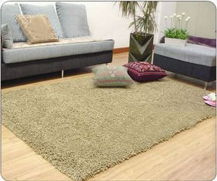 Apricot With Tassel Square Shape Carpet