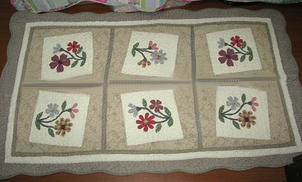 100% Cotton Style Flower Pattern Design Durable Anti-Slip Mat