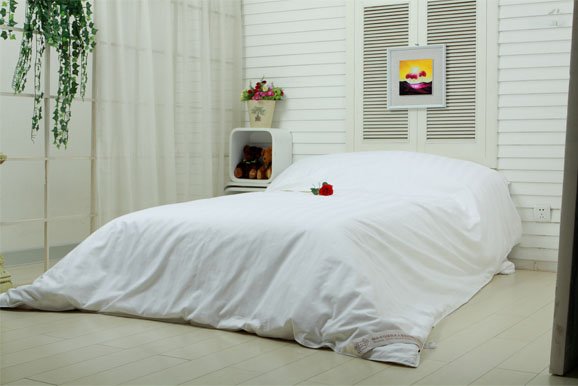 High Quality Pure Natural Tussah Silk White Handmade Quilt
