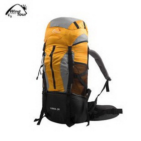 Rectangular Shape Yellow Wear Resistant Travel Duffel Bags
