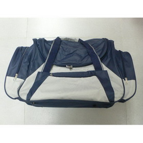 Navy Blue Color 600D Polyester Detachable Shoulder Strap Travel Duffel Bags