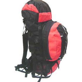 Red Nylon Rectangular Shape Travel Duffel Bags