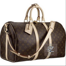 Fashionable Zipper Cowhide Material Adjustable Elegant Travel Duffel Bags
