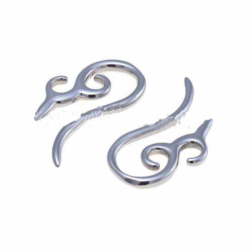 Irregular Shape Of The Two Silver Stainless Steel Body Jewelry