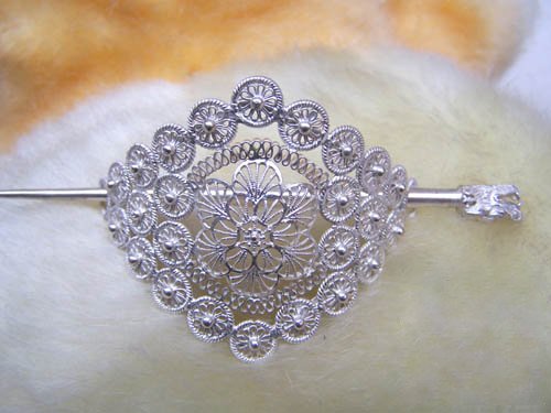 100% Hand Carve Aboriginal Geometric Exquisite and Remarkable Hair Jewelry