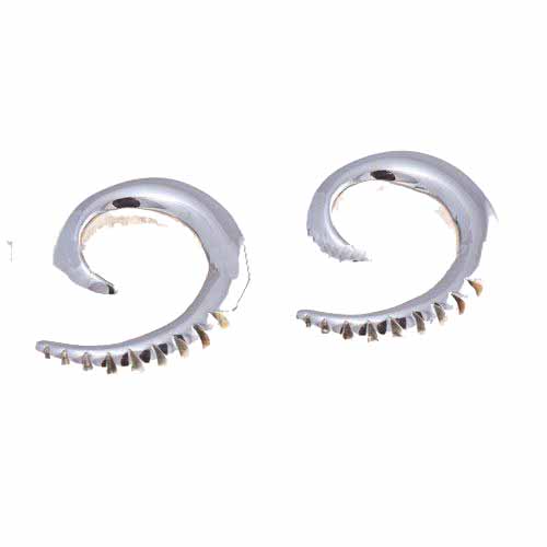 Stainless Steel Gear-Shaped Silver Body Jewelry