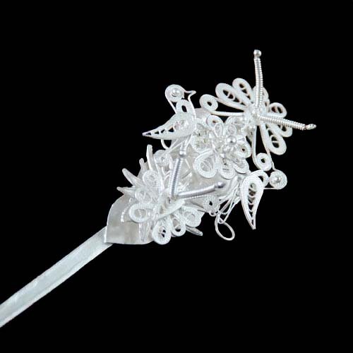 Hand Carve Aboriginal Geometric Exquisite and Remarkable Hair Jewelry