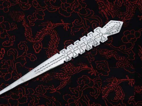 Unique Silver 100% Hand Carve Fine and Sophisticated Hair Jewelry
