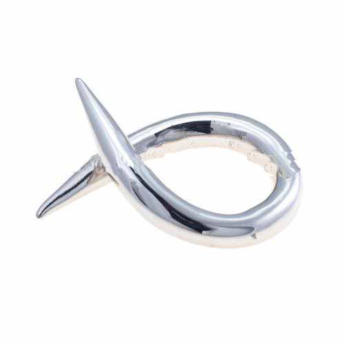 Stainless Steel Sliver Dolphin Shape Body Jewelry