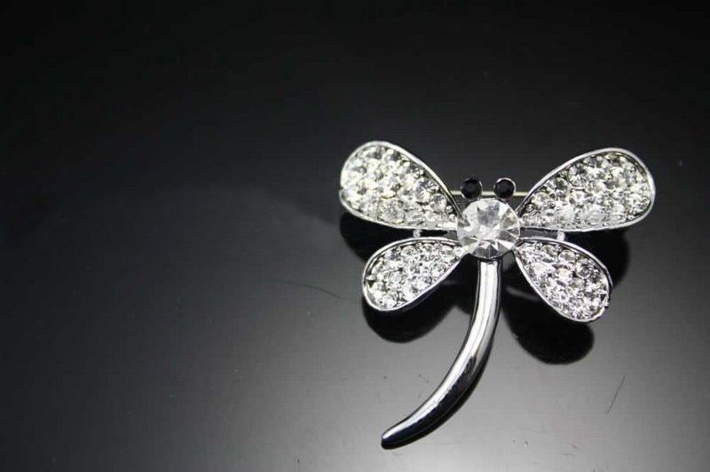 New Arrival Femal Fashion Dragonfly Style Crystal Brooches