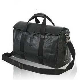 New Arrival Brown / Black Genuine Leather Travelling Handing Duffel Bags