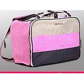 Folding Pink & Ivory With Zippers Cooler Bags