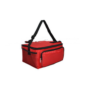 Folding Red Square Shape Cooler Bags