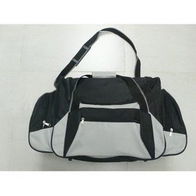 Black Color  600D Polyester Travel Sports Detachable Shoulder Strap Duffel Bags