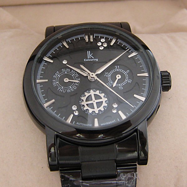 Black Stainless Steel Shockproof Casual Watches