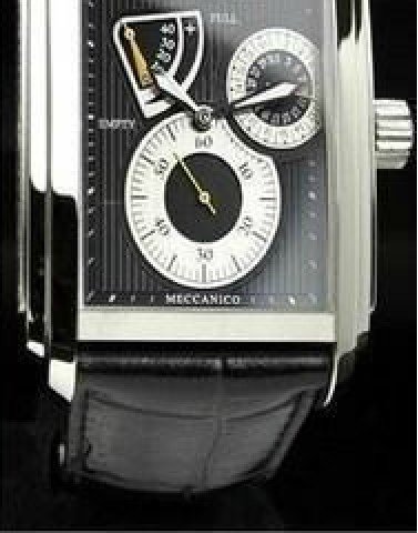 Men's Black Automatic Leather Strap Square Shape Luxury Watches