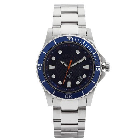 Marine Star Men's Silver Steel Automatic Movement Watch