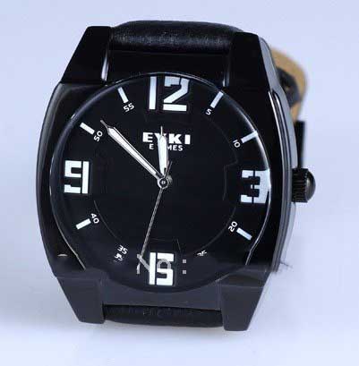 Stainless Steel Quartz Dial Black Casual Watches