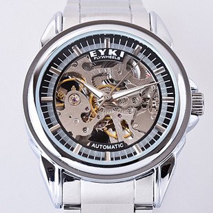 With Logo On Silver Round Shape Dial Fashion Watches