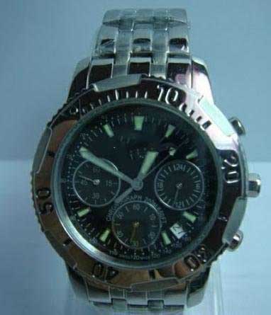 Stainless Steel Complete Calendar Men's Day / Date Fashion Watch