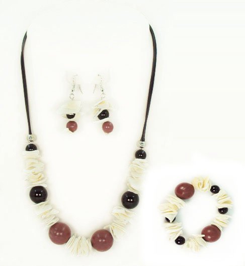 Shell and Fragrances Party Engagement Gorgeous Elegant Acrylic Jewelry Set