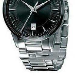 Round Shape Waterproof Black Dial Quartz Chronograph Stainless Steel Belt Men's Luxury Watches