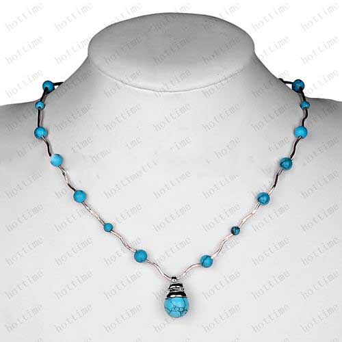 Entirely Handmade Fashion Healthy 12mm Turquoise Stone Beads