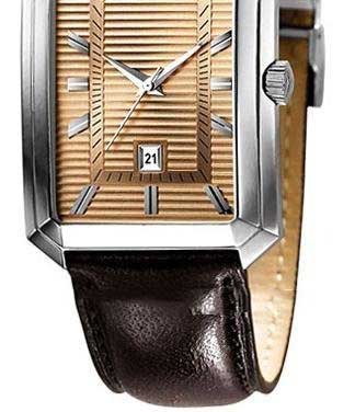 Champagne Dial Quartz Chronograph Brown Leather Belt Men's Luxury Watches