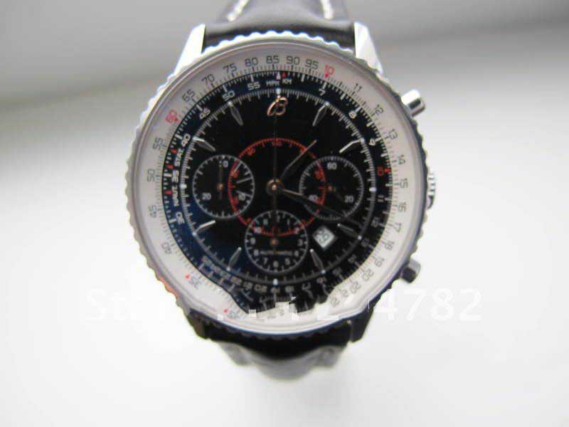 Automatic Movement Black With Many Circles In Men's Watches