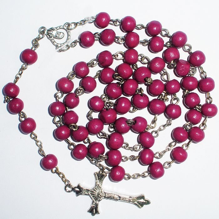 Elegant Popular Religious Rosary Multi-color Wood Beads