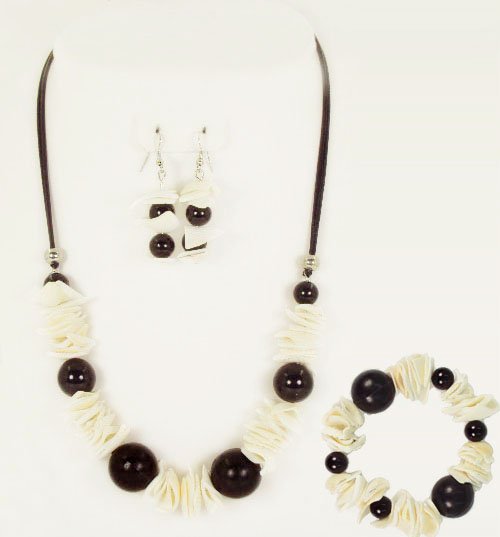 Fashion Pretty Chcolate Scent Aroma Lady's Elegant Acrylic Jewelry Set