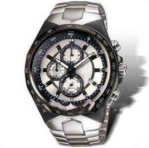 Date Display Silver Stainless Steel Casual Watches