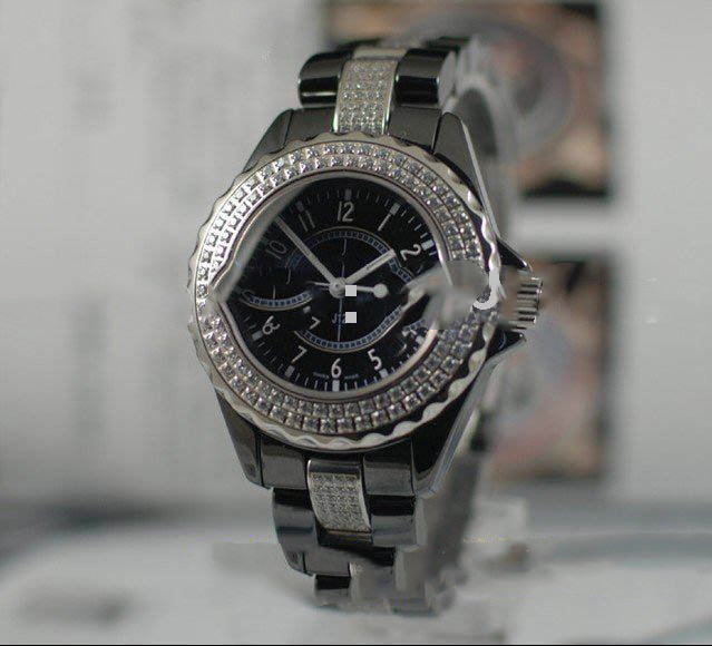 Fashion Men's Ceramics Diamond Stainless Steel Sport Watches