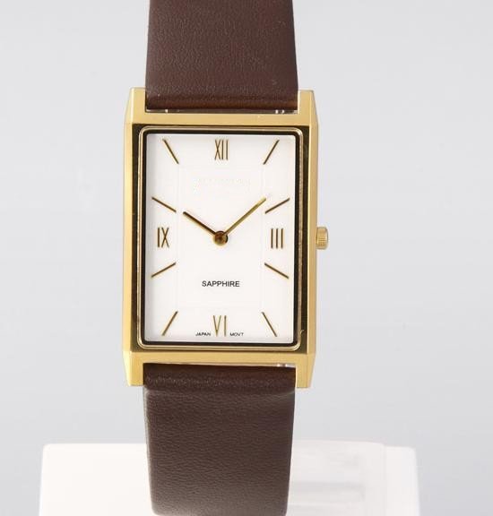 Brown Band Rectangular Shape Dial Water Resistant Women's Watches
