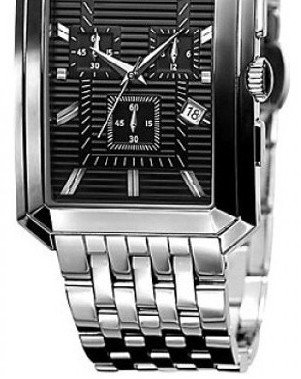 Men's Black Face Chronograph Square Shape Luxury Watches