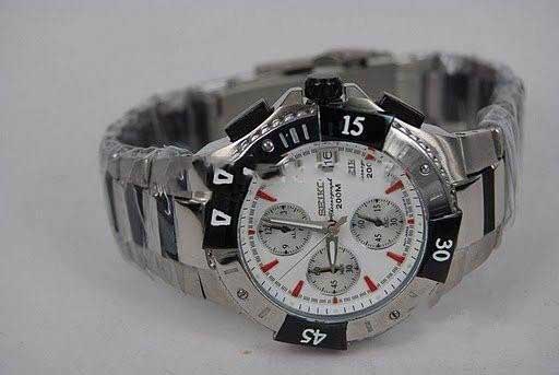 Silver Stainless Steel With Many Circles In Sport Watches